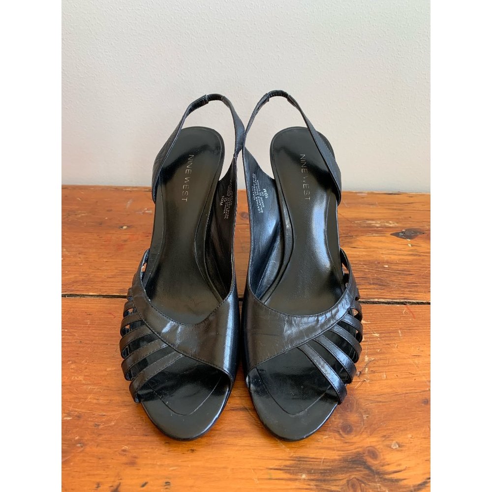 Nine West Black Open-Toed Heel